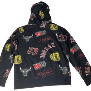 Air Jordan Youth L All Over Print Hoodie 23 Jumpman Flight Faded